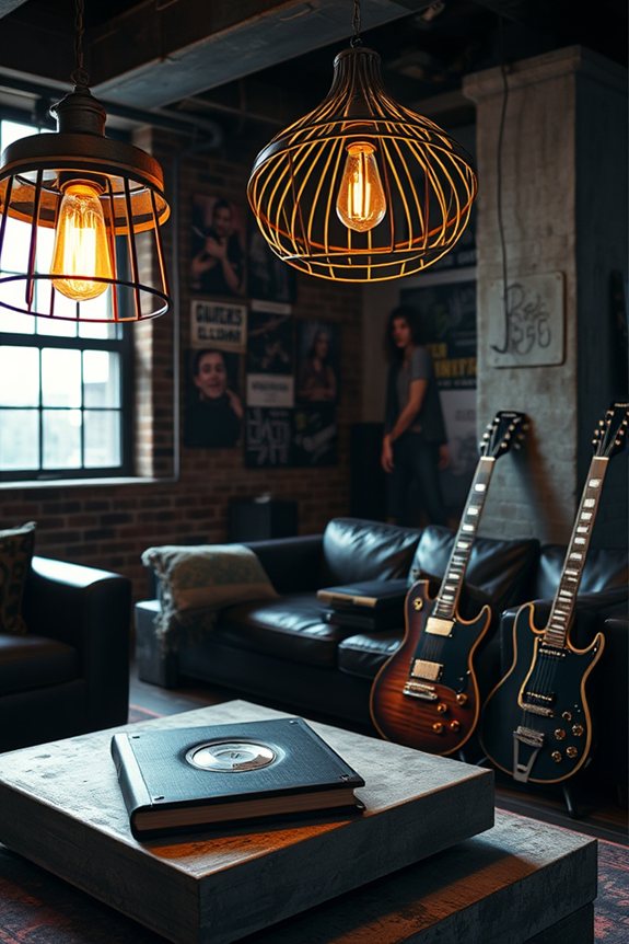 bold rock inspired lighting fixtures