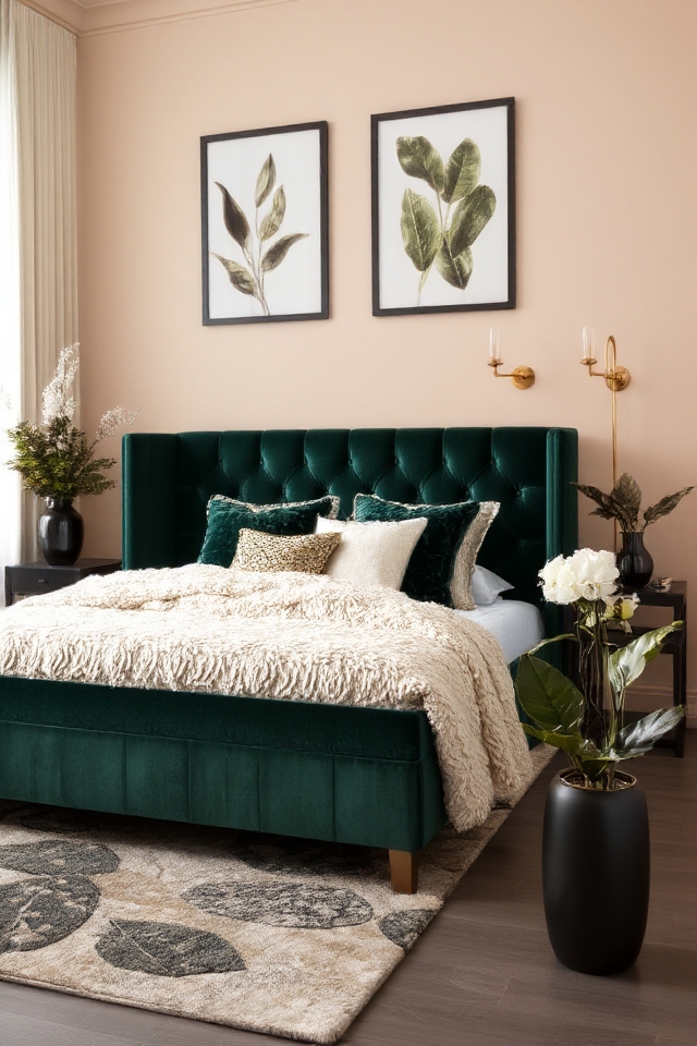bold statement headboard choice