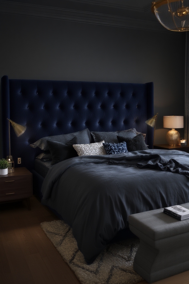 bold statement headboard design