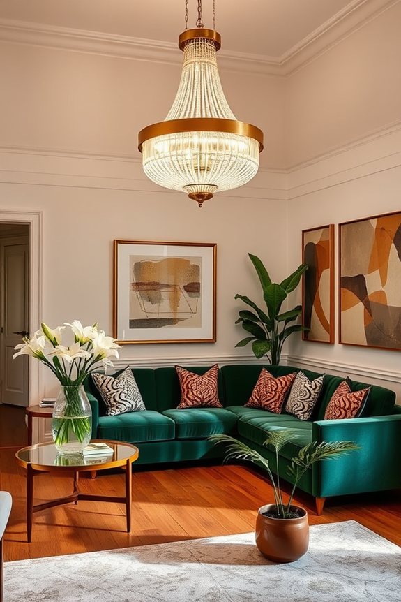bold statement lighting enhances