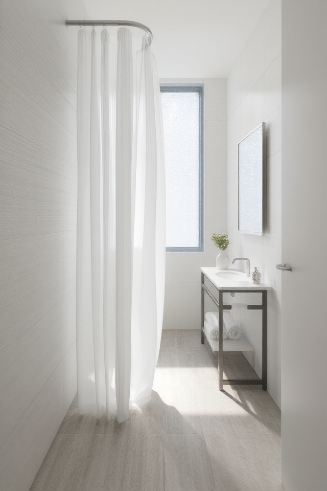 bright spacious bathroom design