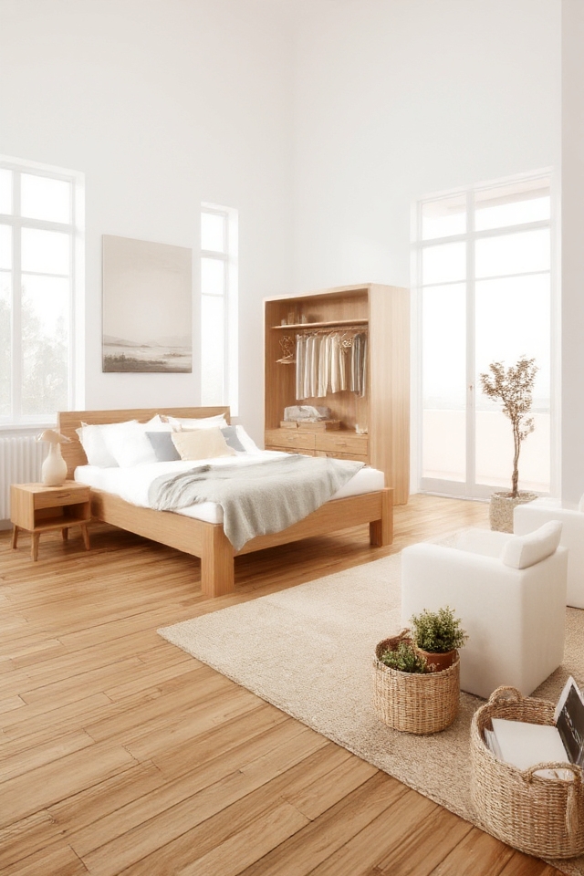 calm minimalist scandinavian retreat