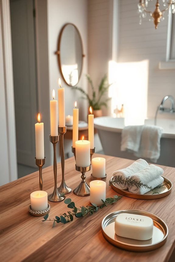 candle arrangements enhance ambiance