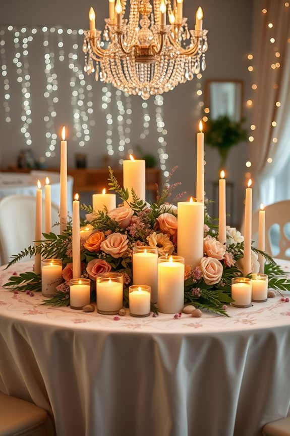 candle displays for celebrations