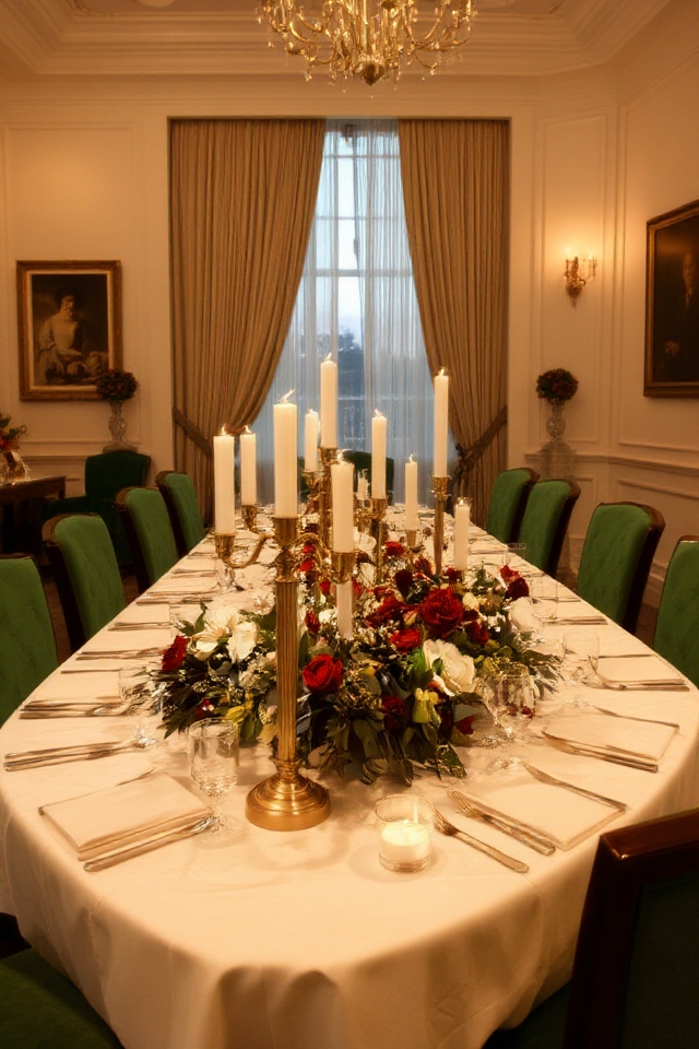candlelit luxury dining ambiance