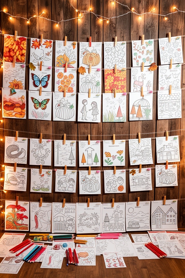 celebrate seasonal coloring display