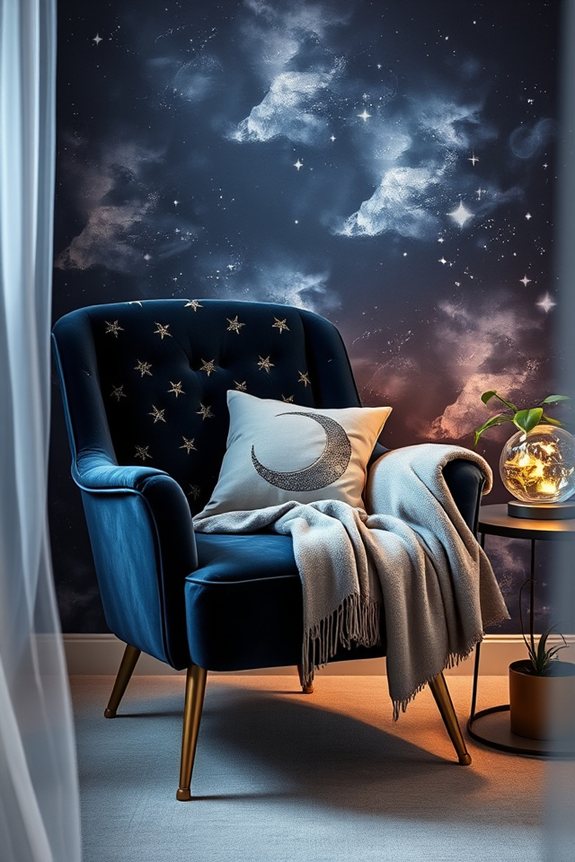 celestial accent chair decor