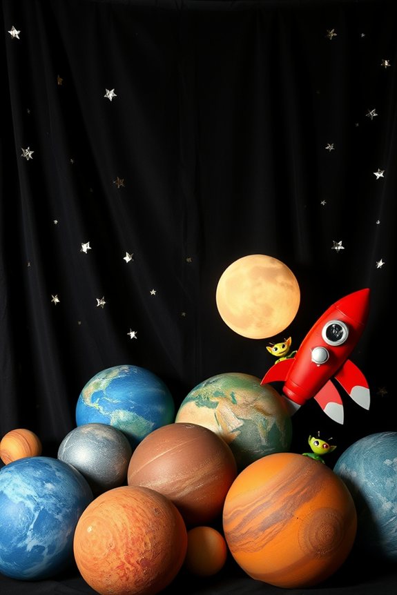 celestial themed birthday decor