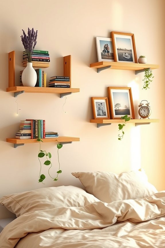 charming display with shelving