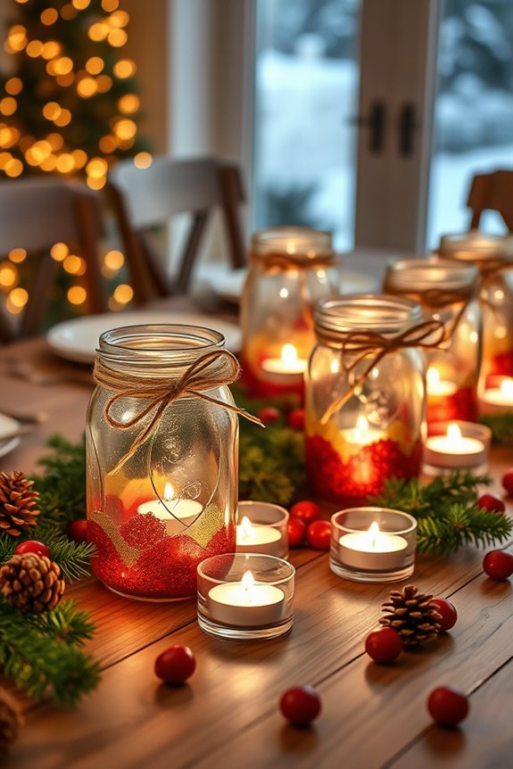 charming festive candle decor