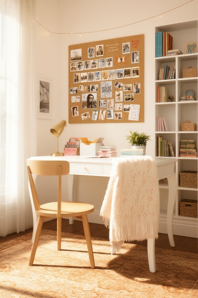 charming functional desk area
