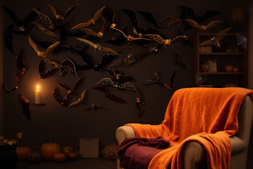 charming halloween bat decorations