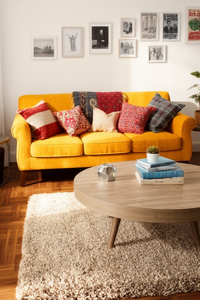 charming retro inspired sofa