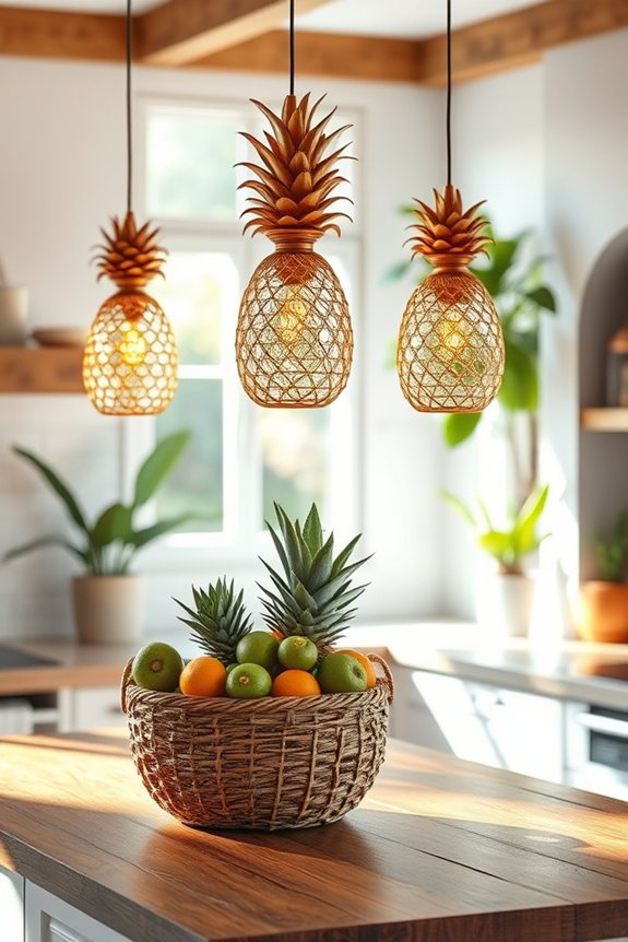 charming tropical kitchen lights