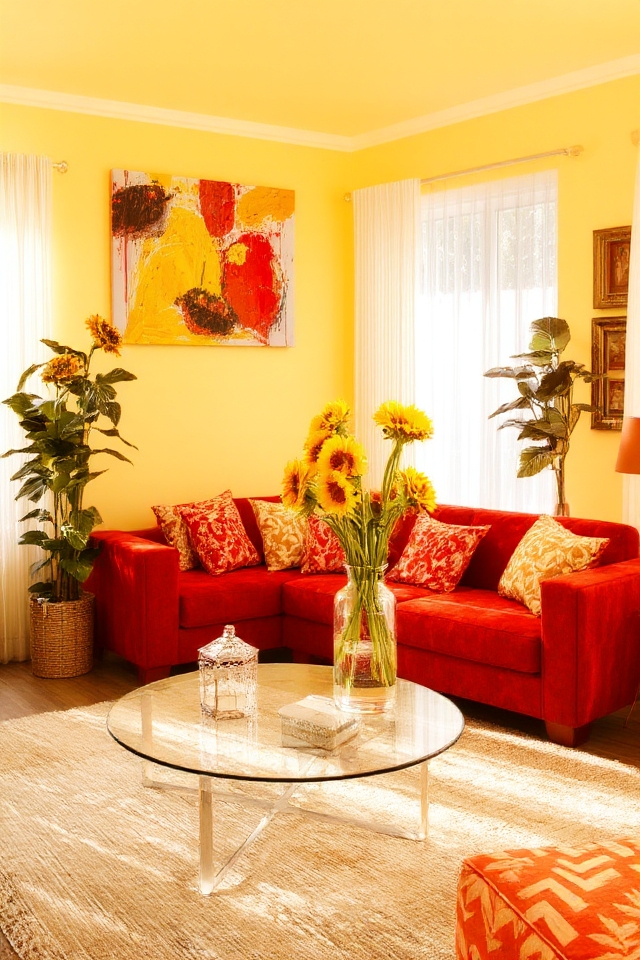 cheerful decor color palette