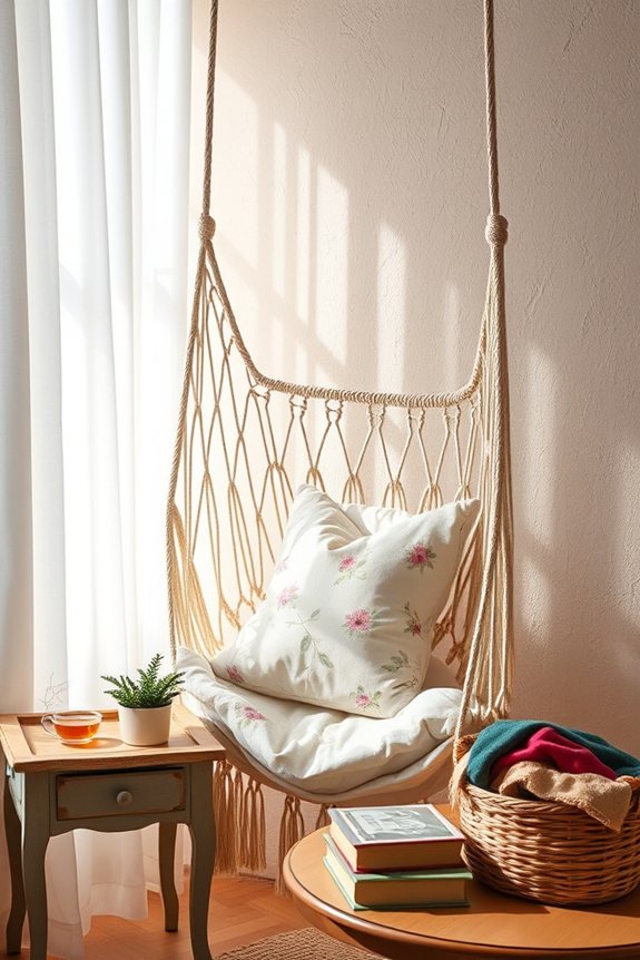 chic handcrafted macrame hammock