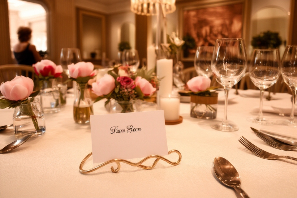 chic personalized place card holders