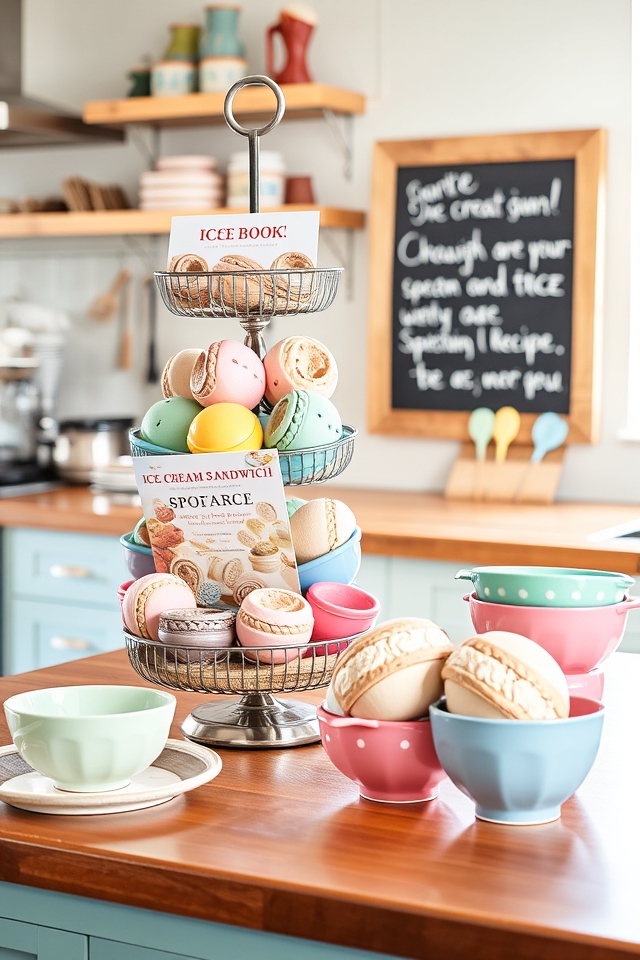 chunky ice cream display