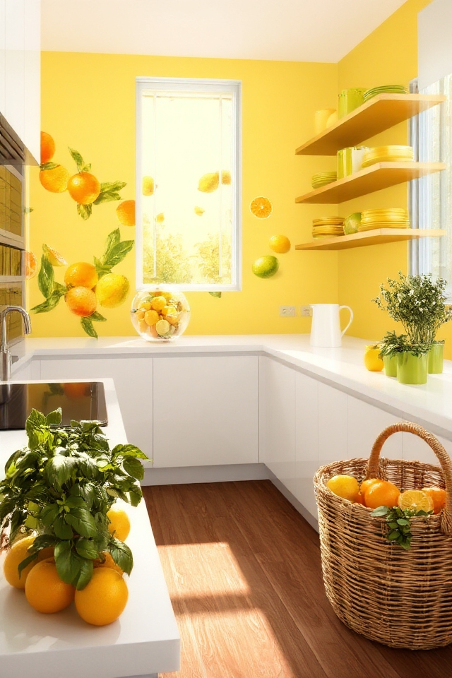 citrus colors energize spaces