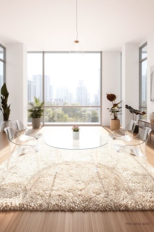 clear furniture enhances openness