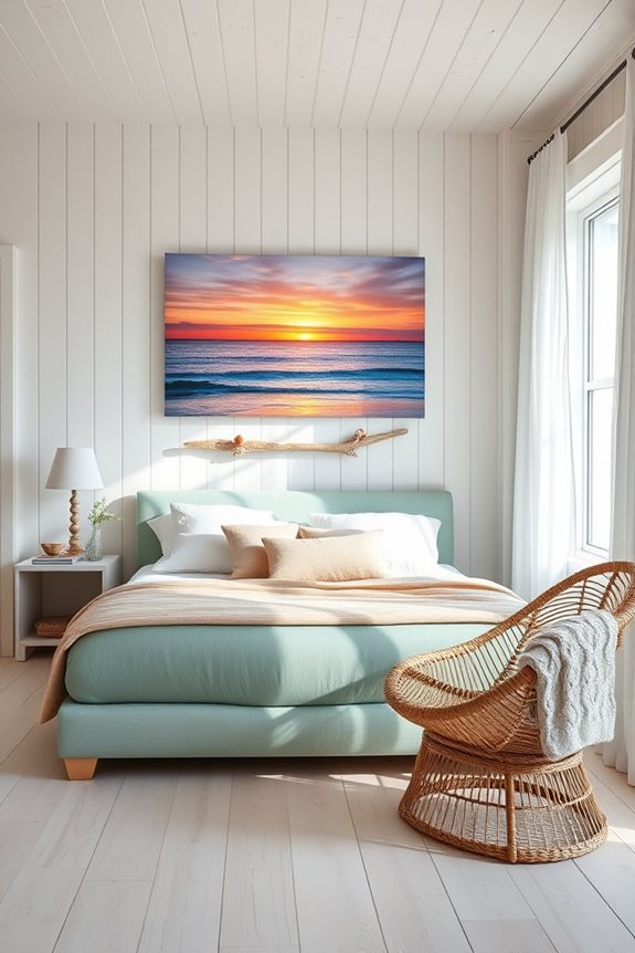 coastal art focal point