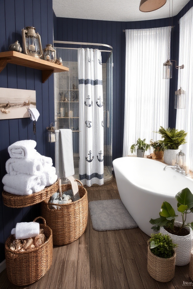 coastal bathroom decor theme