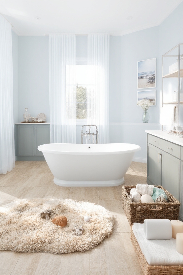 coastal bathroom soothing palette