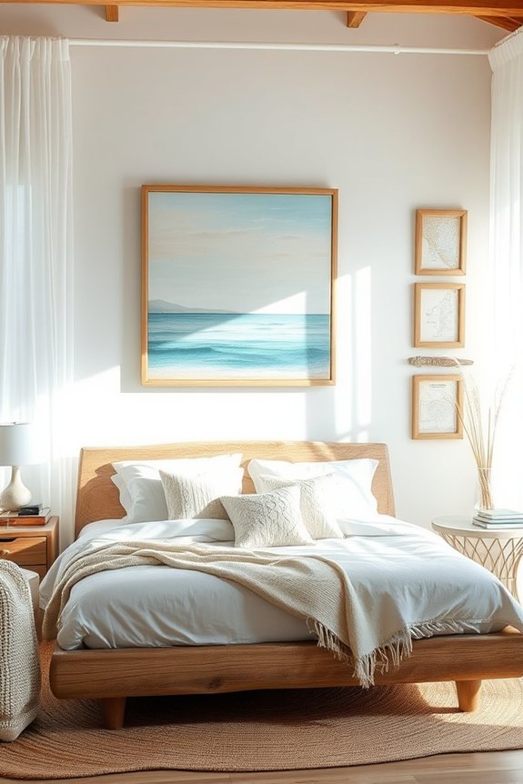 coastal bedroom artwork inspiration