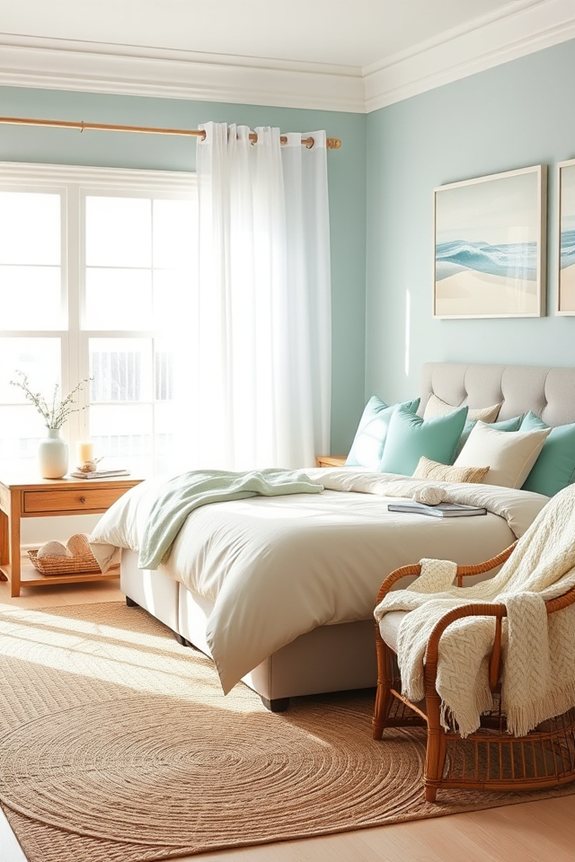 coastal bedroom tranquility palette