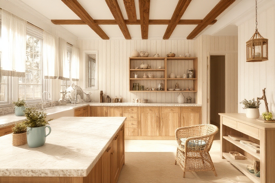 coastal kitchen natural elements