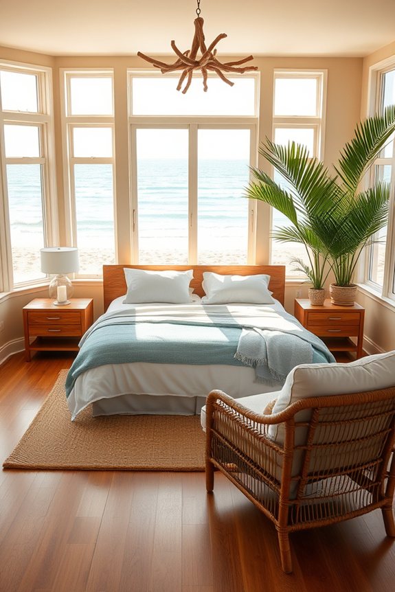 coastal minimalist bedroom design
