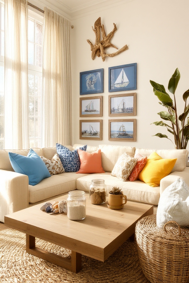 coastal paradise colorful decor