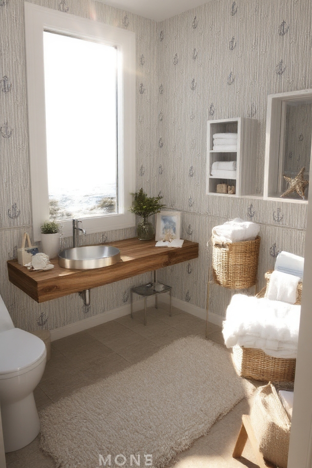 coastal retreat bathroom decor