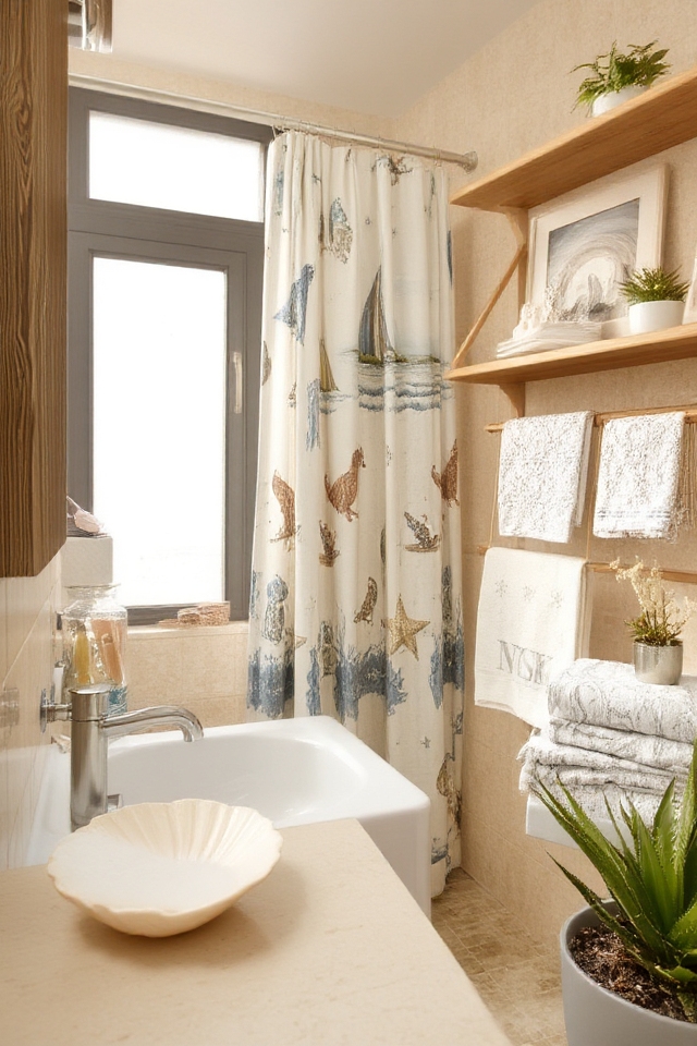 coastal retreat bathroom decor
