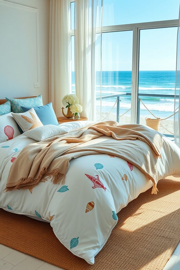coastal retreat bedding ideas