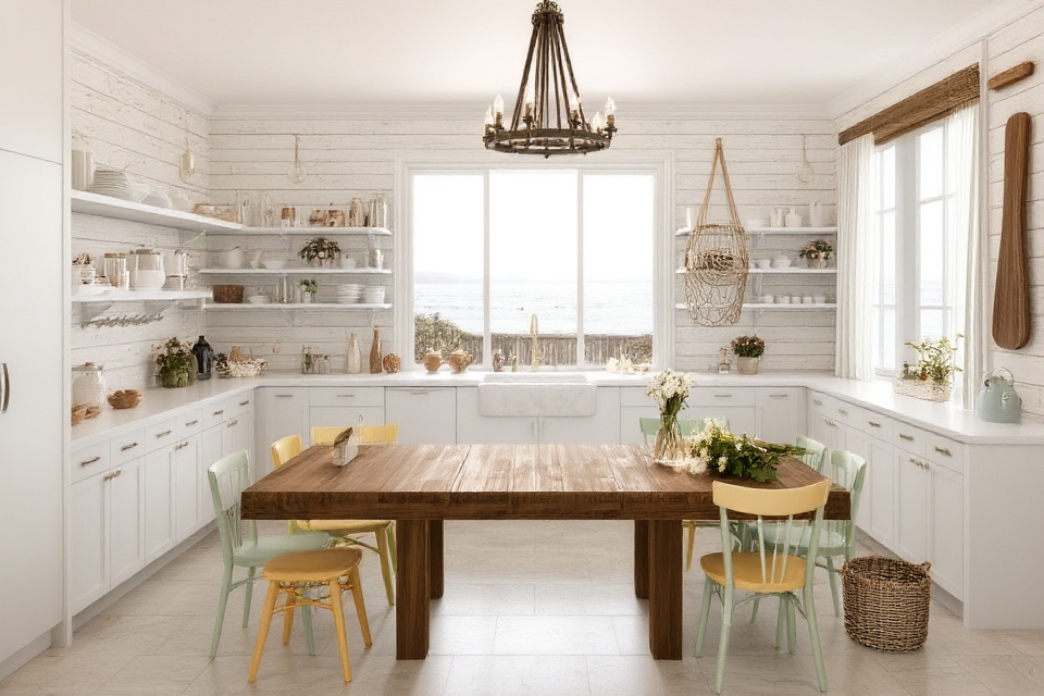 coastal rustic kitchen design