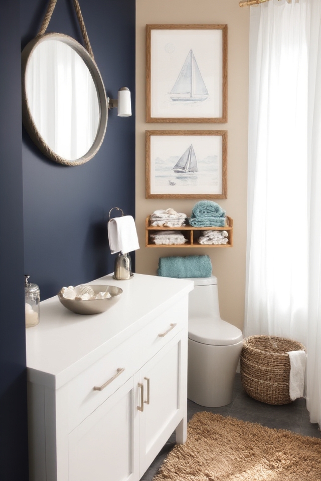 coastal themed bathroom decor ideas