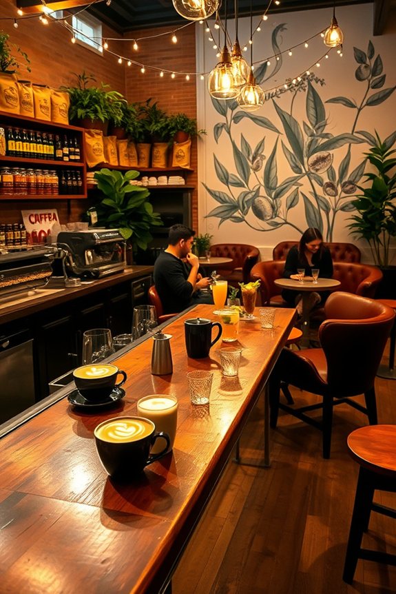 coffee cocktails cozy ambiance