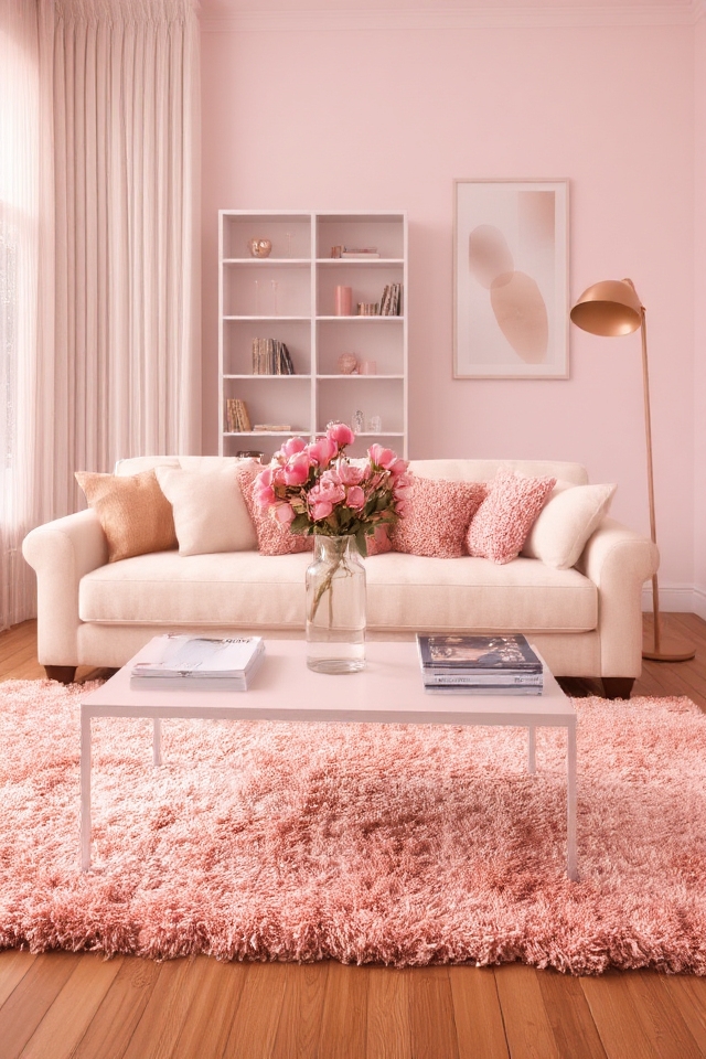 cohesive monochromatic pink design