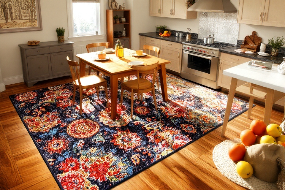 colorful comfortable kitchen textiles