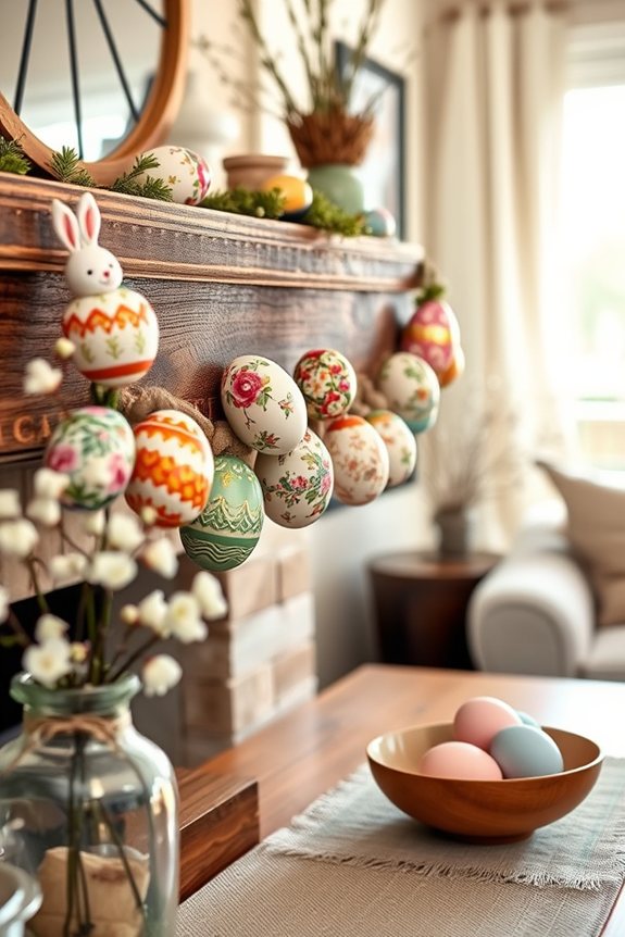 colorful eggs for easter