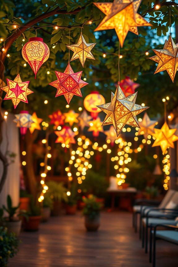colorful festive lantern decorations