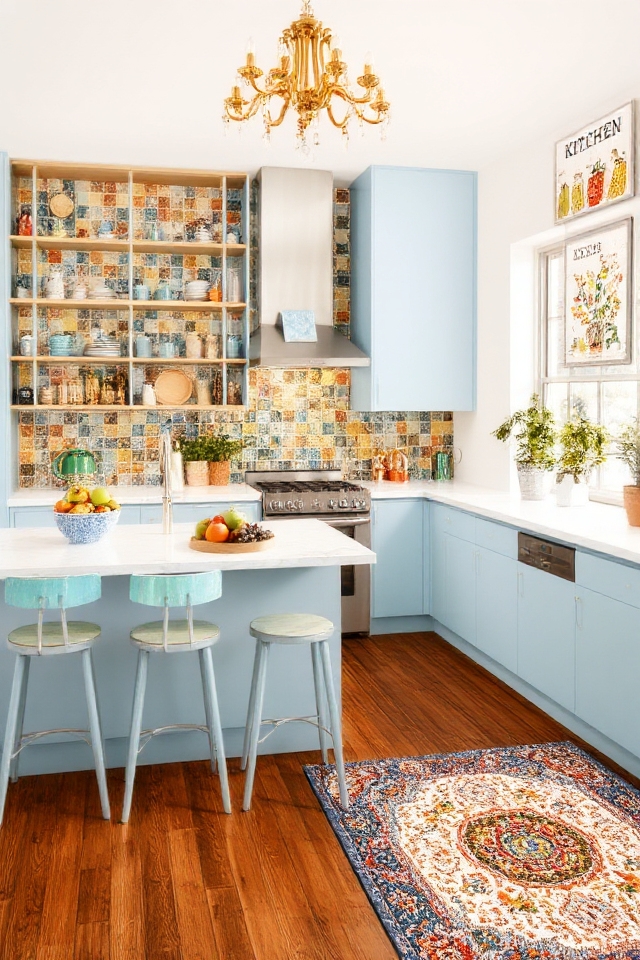 colorful kitchen accents transform