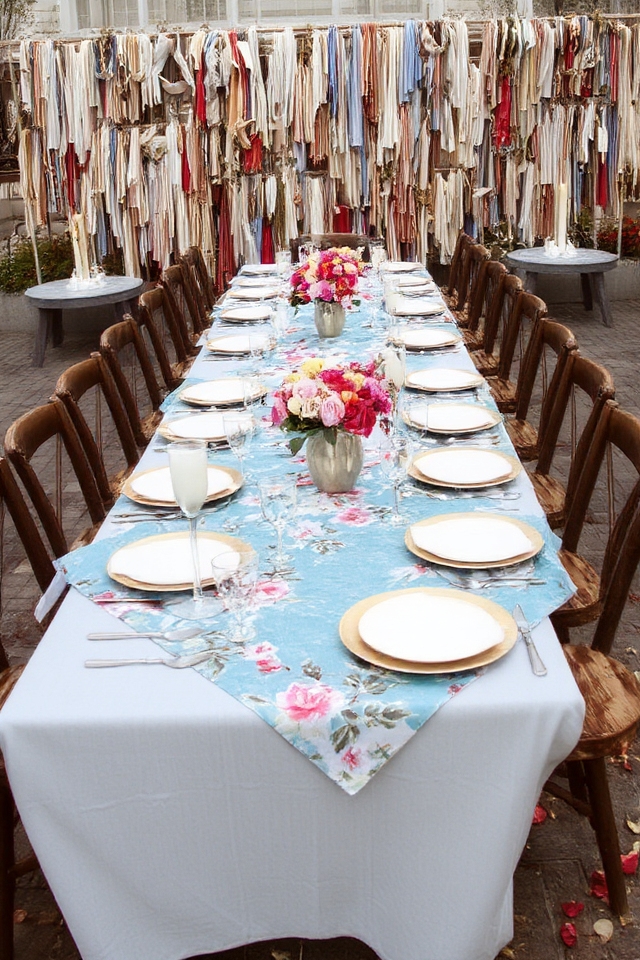 colorful linens enhance celebration