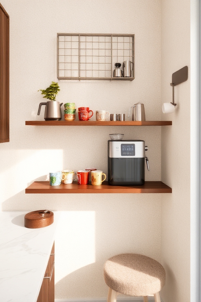 compact coffee nook design