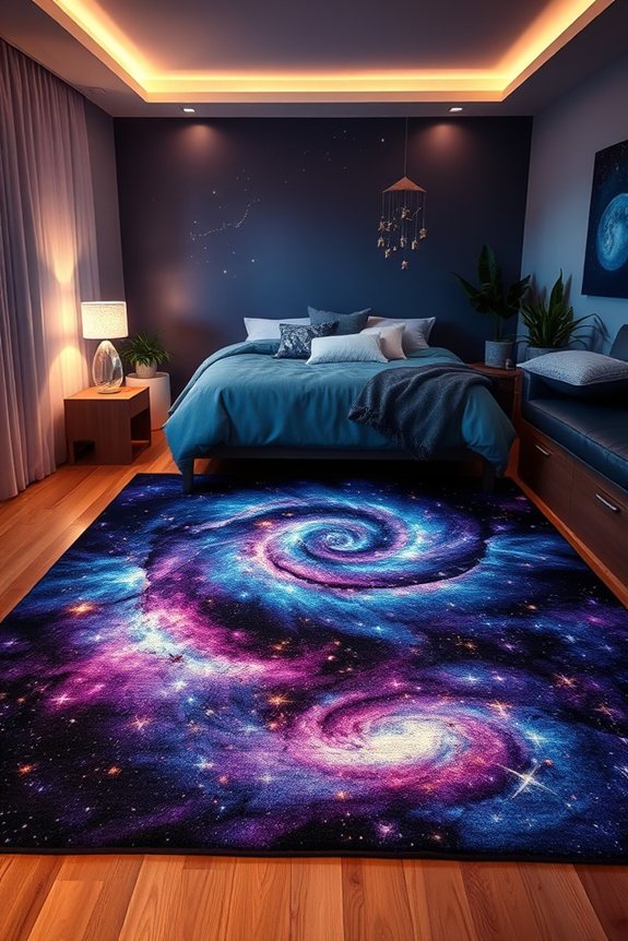 cosmic themed bedroom decor