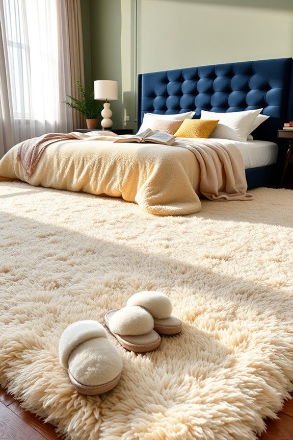 cozy and stylish bedroom rugs