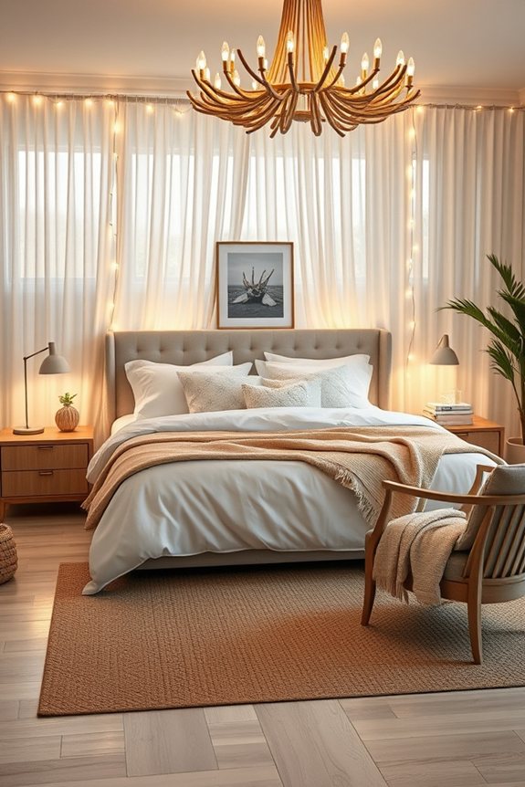 cozy beach house lighting