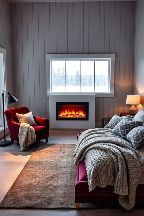 cozy bedroom heating options