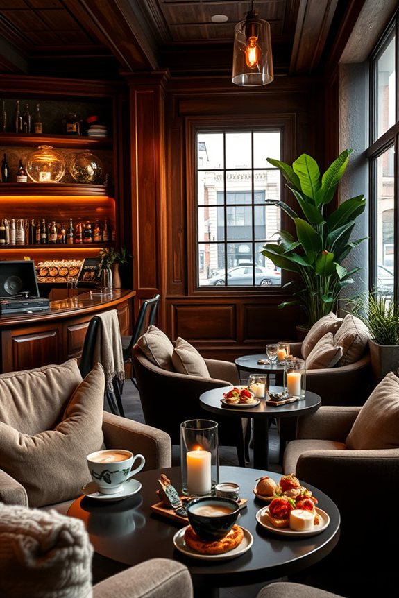 cozy caf with artisanal delights